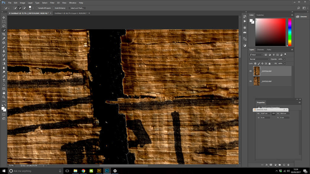 layer selection in Photoshop