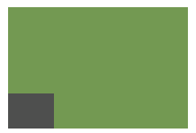 A diagram demonstrating the difference between two camera sensor sizes