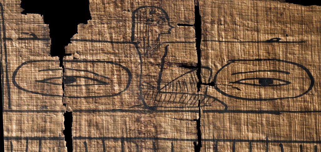 goddess holding eyes in the egyptian book of the dead