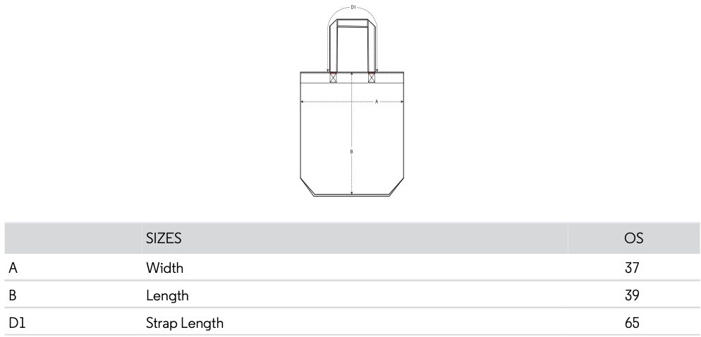 size guide for tote bag